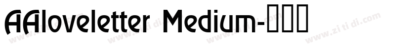 AAloveletter Medium字体转换